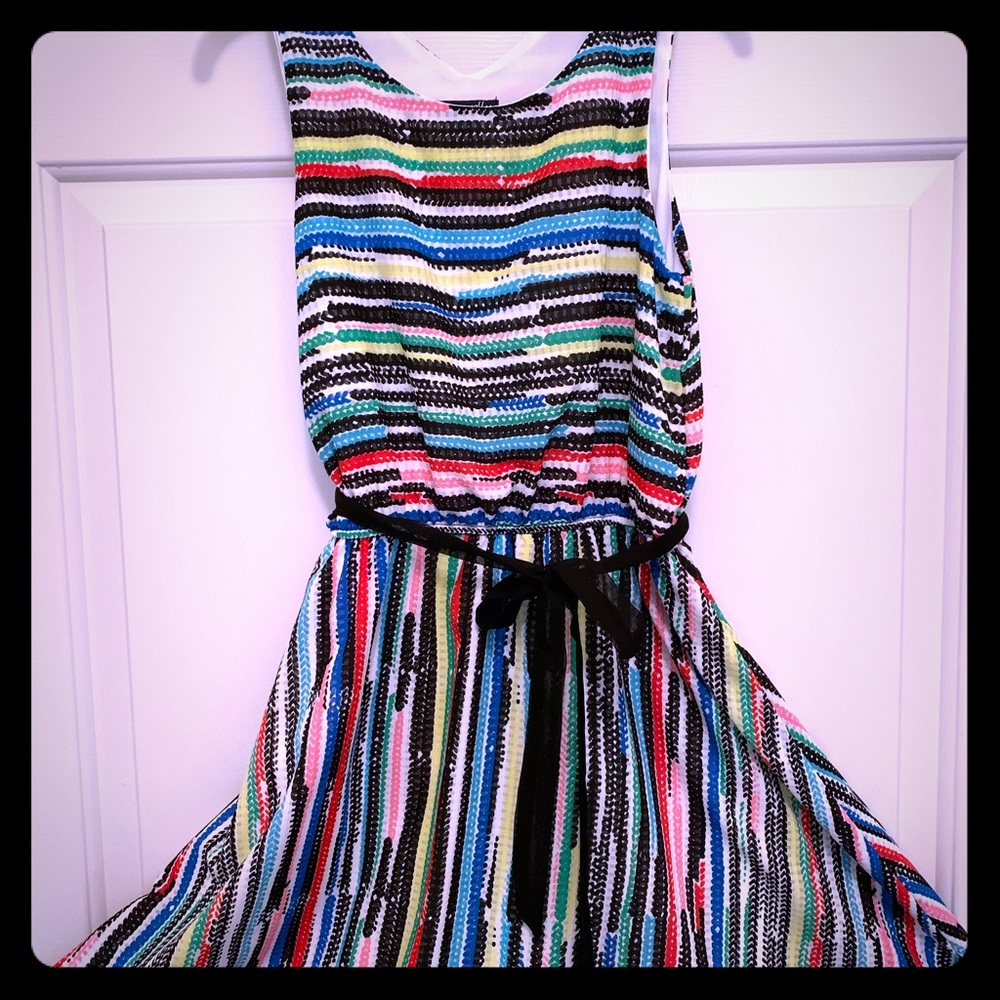 Colored stripped dress for girls.